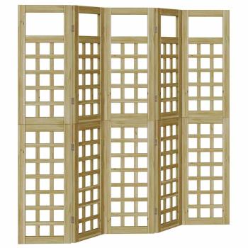 Outdoor Sichtschutz 5 pcs Braun 200 x 180 cm