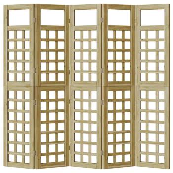 Outdoor Sichtschutz 5 pcs Braun 200 x 180 cm