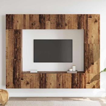 TV-Schrank-Set 8 pcs Altholz 80 x 30 x 30 cm Holzwerkstoff