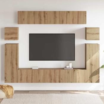 TV-Schrank-Set 8 pcs Braun 30,5 x 30 x 90 cm Holzwerkstoff