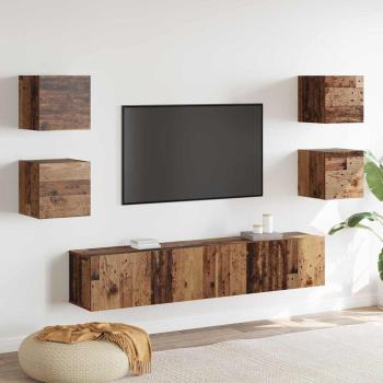 ARDEBO.de - TV-Schrank-Set 6 pcs Braun 160 x 30 x 30 cm Holzwerkstoff
