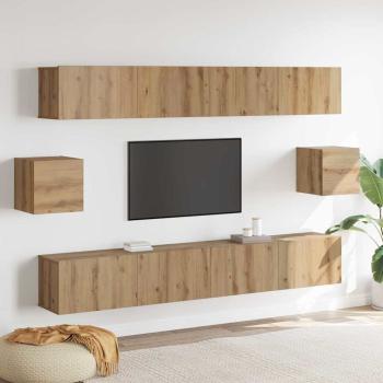 ARDEBO.de - TV-Schrank-Set 6 pcs Handwerklich alt 100 x 30 x 30 cm