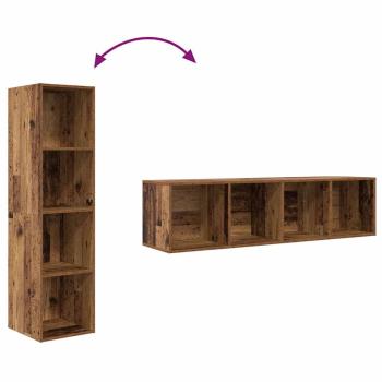 TV-Schrank-Set 2 pcs Braun 37 x 37 x 142,5 cm Holzwerkstoff