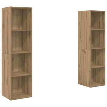 TV-Schrank-Set 2 pcs Braun 37 x 37 x 142,5 cm Holzwerkstoff