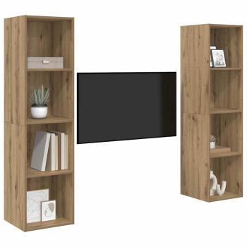 TV-Schrank-Set 2 pcs Braun 37 x 37 x 142,5 cm Holzwerkstoff