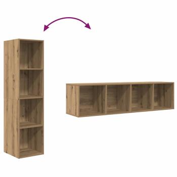 TV-Schrank-Set 2 pcs Braun 37 x 37 x 142,5 cm Holzwerkstoff