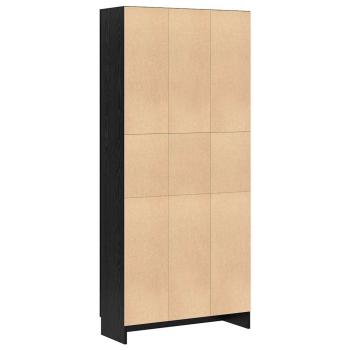 Bücherregal Schwarze Eiche 82,5 x 30,5 x 185 cm Holzwerkstoff