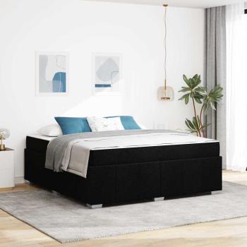 ARDEBO.de - Bettgestell Schwarz 180 x 200 cm Stoff