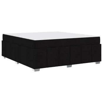 Bettgestell Schwarz 180 x 200 cm Stoff