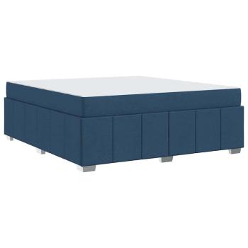 Bettgestell Blau 180 x 200 cm Stoff