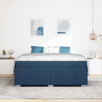 Bettgestell Blau 180 x 200 cm Stoff