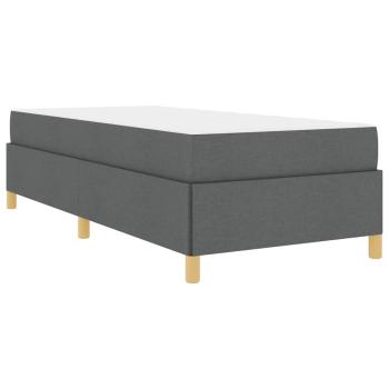 Boxspringbett Dunkelgrau und Braun und Weiß und Dunkelgrau