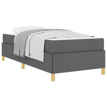 Boxspringbett Dunkelgrau und Braun und Weiß und Dunkelgrau