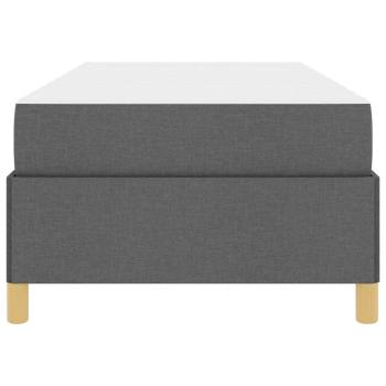 Boxspringbett Dunkelgrau und Braun und Weiß und Dunkelgrau
