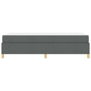 Boxspringbett Dunkelgrau und Braun und Weiß und Dunkelgrau