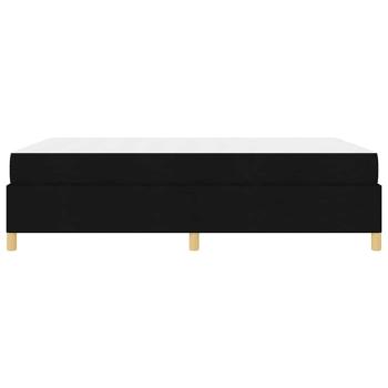 Boxspringbett Schwarz und Weiß und Schwarz 160 x 200 cm Stoff