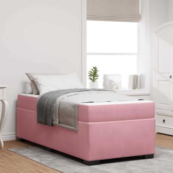 ARDEBO.de - Bettgestell Sonstiges Rosa 100 x 200 cm Samt