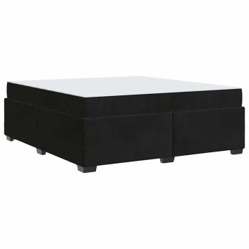 Bettgestell Sonstiges Schwarz 180 x 200 cm Samt