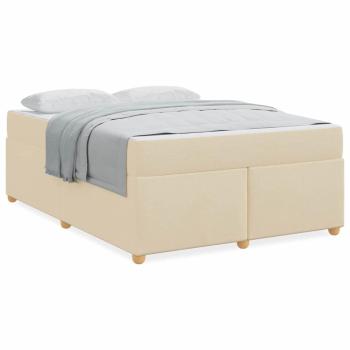 Bettgestell Sonstiges Creme 140 x 200 cm Stoff