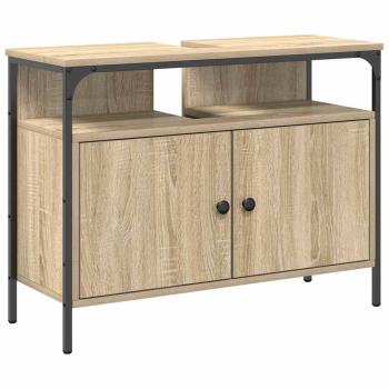 Badezimmermöbel Set 4 pcs Sonoma Eiche 33 x 33 x 188,5 cm