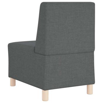 ARDEBO.de - Sofa Stuhl Hellgrau 55 cm Stoff 2 pcs Dunkelgrau