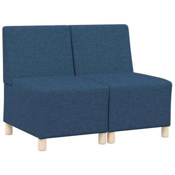 Sofa Stuhl Hellgrau 55 cm Stoff 2 pcs Blau 55 x 74 x 82 cm