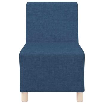 Sofa Stuhl Hellgrau 55 cm Stoff 2 pcs Blau 55 x 74 x 82 cm