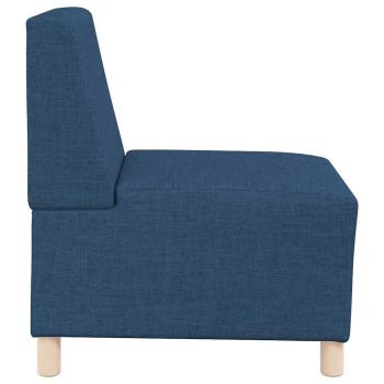 Sofa Stuhl Hellgrau 55 cm Stoff 2 pcs Blau 55 x 74 x 82 cm