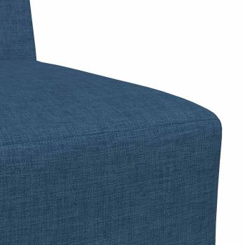 Sofa Stuhl Hellgrau 55 cm Stoff 2 pcs Blau 55 x 74 x 82 cm