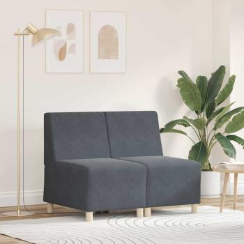 ARDEBO.de - Sofa Stühle 2 pcs Dunkelgrau 55 x 74 x 82 cm Samt