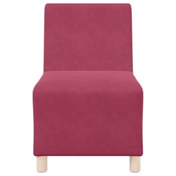 Sofa Stühle 2 pcs Weinrot 55 x 74 x 82 cm Samt