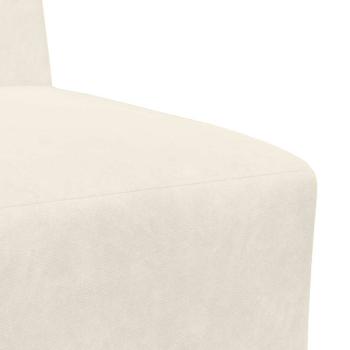 Sofa Stühle 2 pcs Creme 55 x 74 x 82 cm Samt