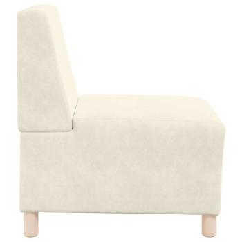 Sofa Stühle 2 pcs Creme 55 x 74 x 82 cm Samt