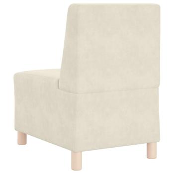 Sofa Stühle 2 pcs Creme 55 x 74 x 82 cm Samt