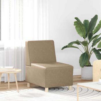 Sofa Stühle 2 pcs Cappuccino 55 x 74 x 82 cm Kunstleder