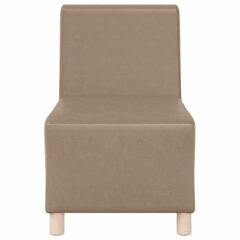 Sofa Stühle 2 pcs Cappuccino 55 x 74 x 82 cm Kunstleder