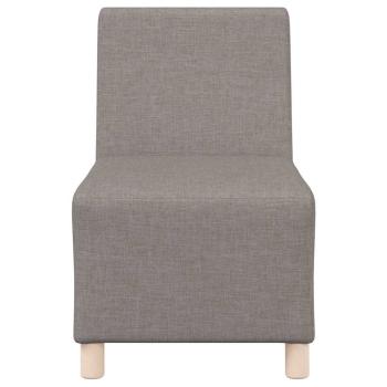Sofa Stuhl Hellgrau 55 cm Stoff 3 pcs Taupe 55 x 74 x 82 cm