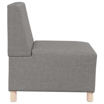 Sofa Stuhl Hellgrau 55 cm Stoff 3 pcs Taupe 55 x 74 x 82 cm