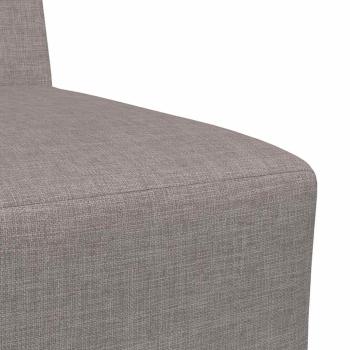 Sofa Stuhl Hellgrau 55 cm Stoff 3 pcs Taupe 55 x 74 x 82 cm