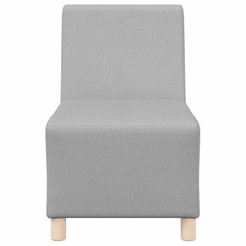 Sofa Stuhl Hellgrau 55 cm Stoff 3 pcs Wolken-Grau