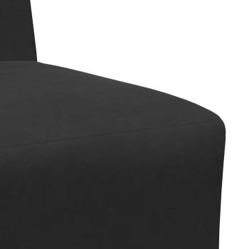 Sofa Stühle 3 pcs Schwarz 55 x 74 x 82 cm Samt