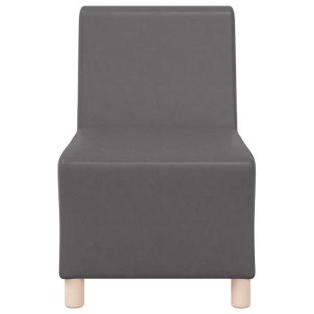 Sofa Stühle 3 pcs Grau 55 x 74 x 82 cm Kunstleder