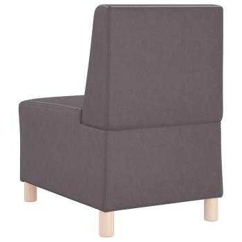Sofa Stühle 3 pcs Grau 55 x 74 x 82 cm Kunstleder