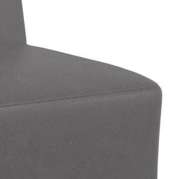 Sofa Stühle 3 pcs Grau 55 x 74 x 82 cm Kunstleder
