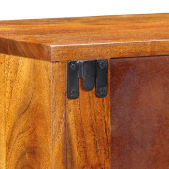 Nachttische Braun, Mehrfarbig 35 x 30 x 22 cm Massivholz Akazie