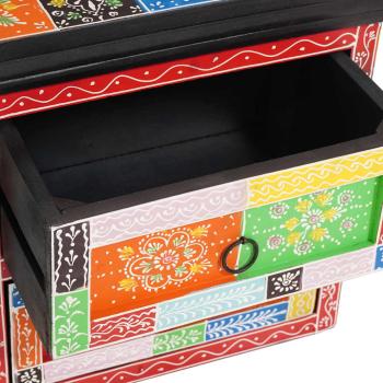 Nachttisch Multicolour 40 x 30 x 40 cm Massivholz mit Farbe