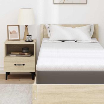 Matratzenpads Weiß 80 x 200 cm 100% Polyester Jacquardstoff