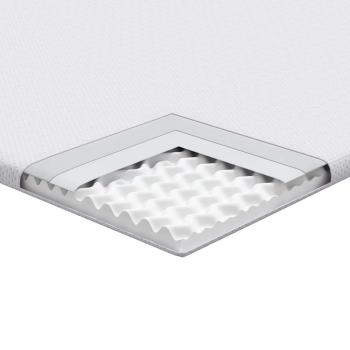 Matratzenpads Weiß 100 x 200 cm 100% Polyester Jacquardstoff