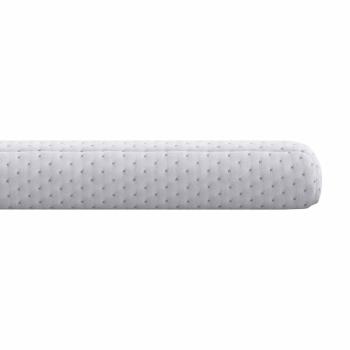 Matratzenauflage Weiß 200 x 200 cm Jacquard Stoff