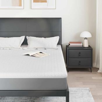 Matratzenpads Weiß 140 x 190 cm 100% Polyester Jacquardstoff